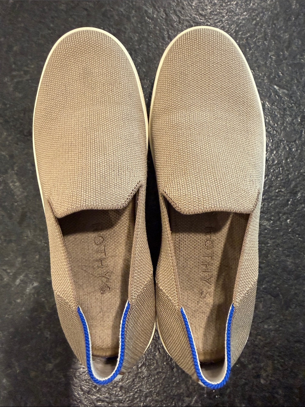 Rothy’s Slip On Sneaker in Latte